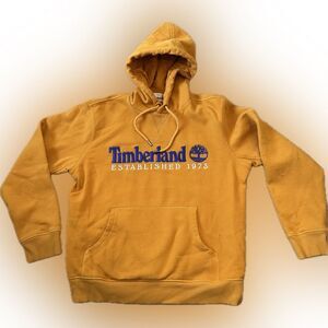 50th Anniversary Timberland drawstring hoodie armpit vents medium est 1973